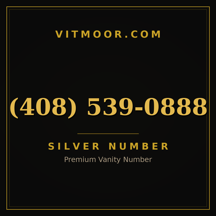 VITMOOR Silver premium number (408) 539-0888