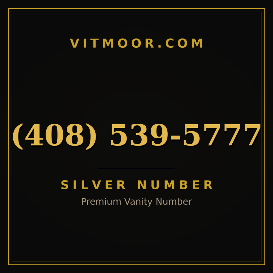 VITMOOR Silver premium number (408) 539-5777
