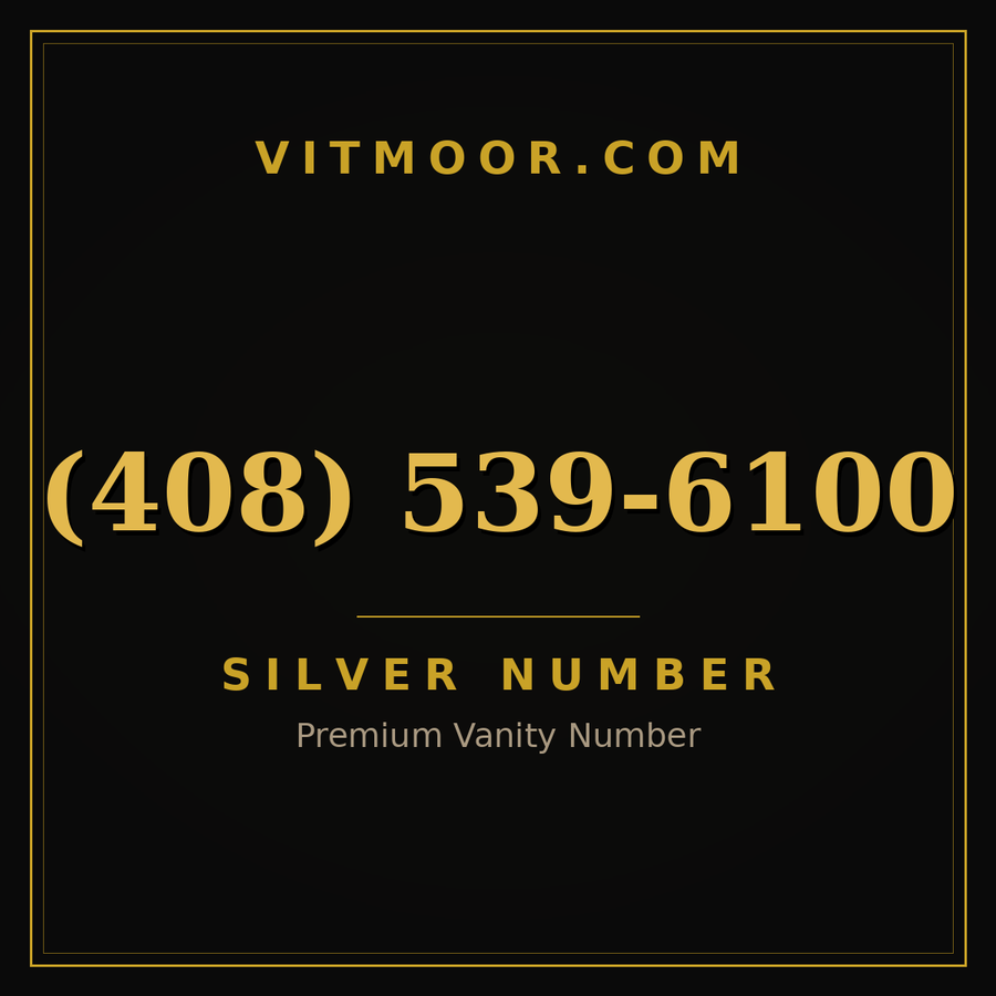 VITMOOR Silver premium number (408) 539-6100