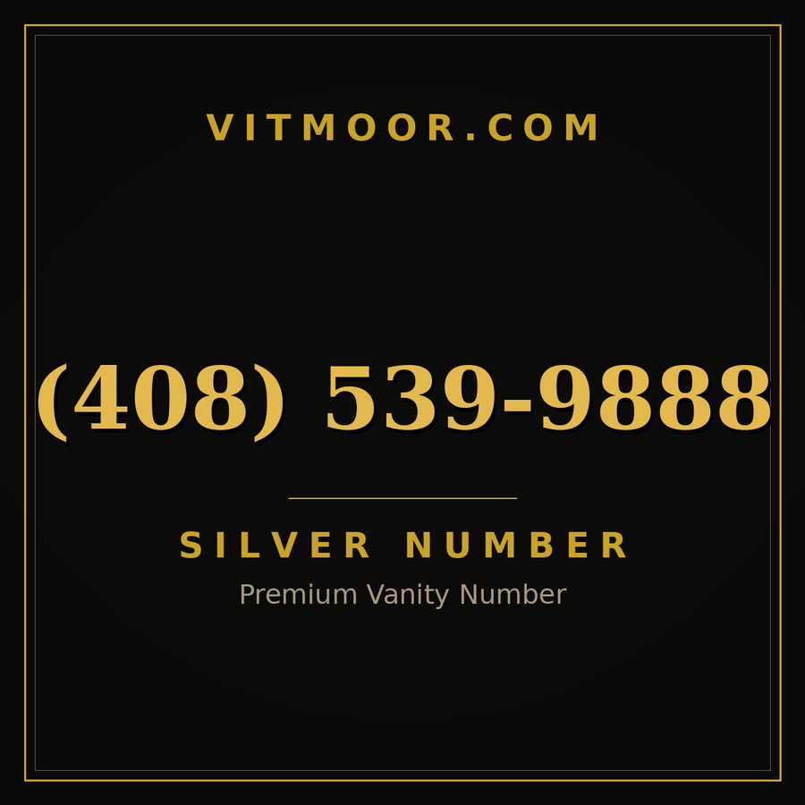 VITMOOR Silver premium number (408) 539-9888