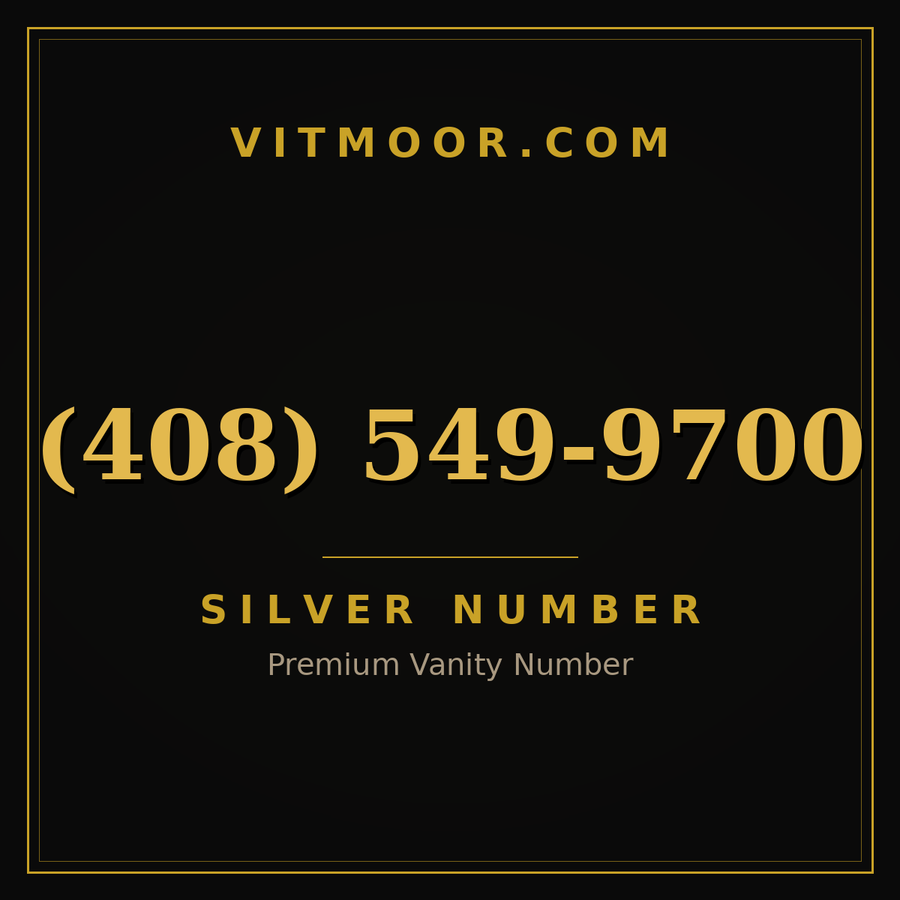 VITMOOR Silver premium number (408) 549-9700