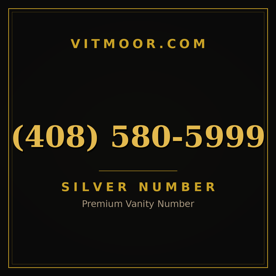 VITMOOR Silver premium number (408) 580-5999