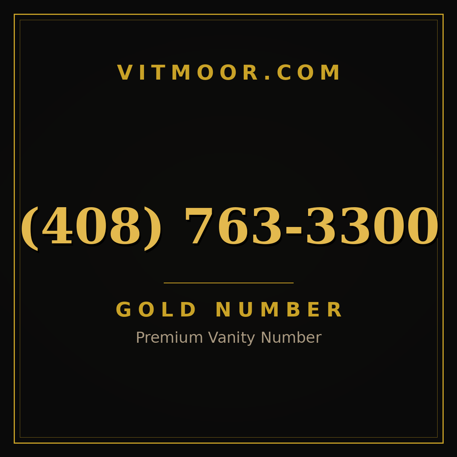 VITMOOR Gold premium number (408) 763-3300