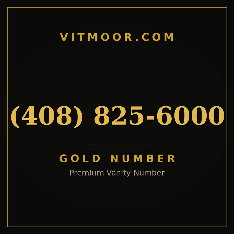 VITMOOR Gold premium number (408) 825-6000