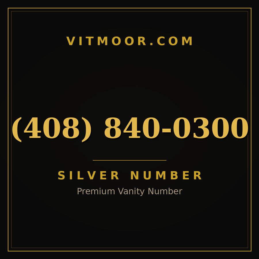 VITMOOR Silver premium number (408) 840-0300