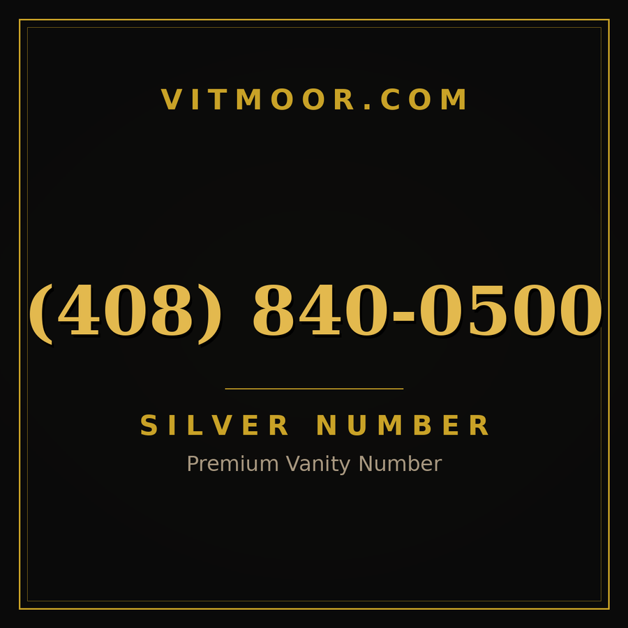 VITMOOR Silver premium number (408) 840-0500