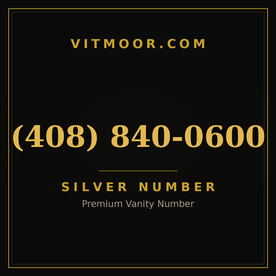 VITMOOR Silver premium number (408) 840-0600