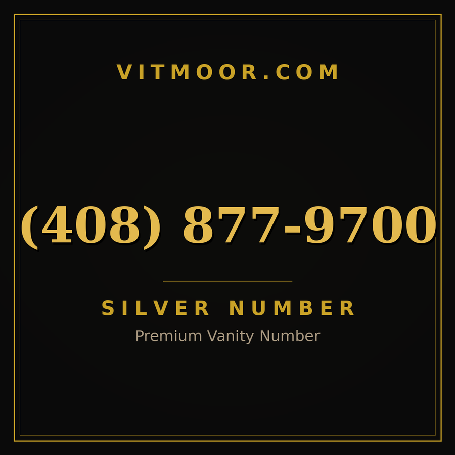 VITMOOR Silver premium number (408) 877-9700
