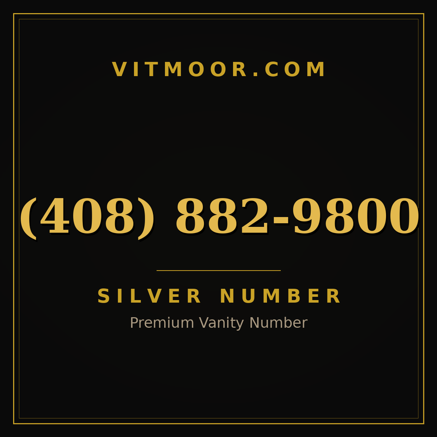 VITMOOR Silver premium number (408) 882-9800