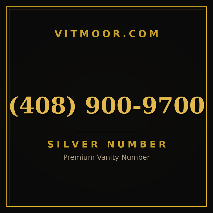 VITMOOR Silver premium number (408) 900-9700