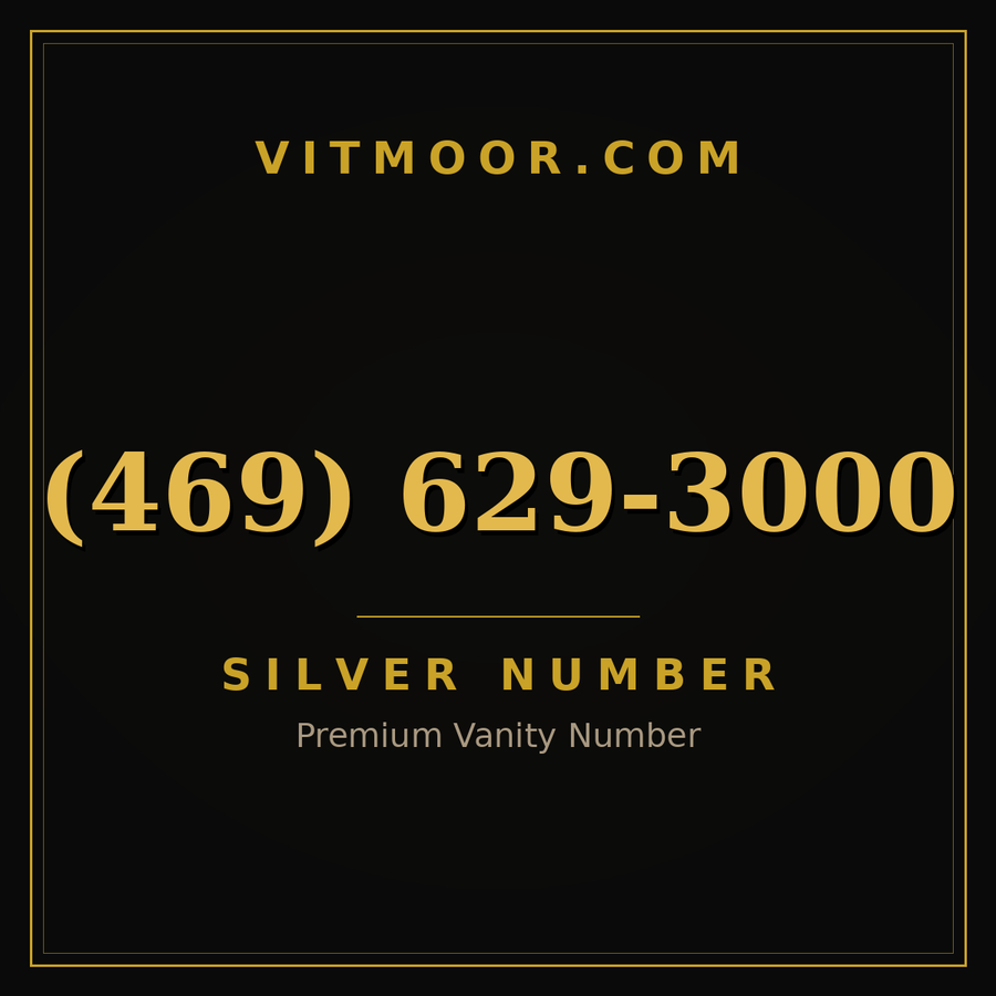 VITMOOR Silver premium number (469) 629-3000