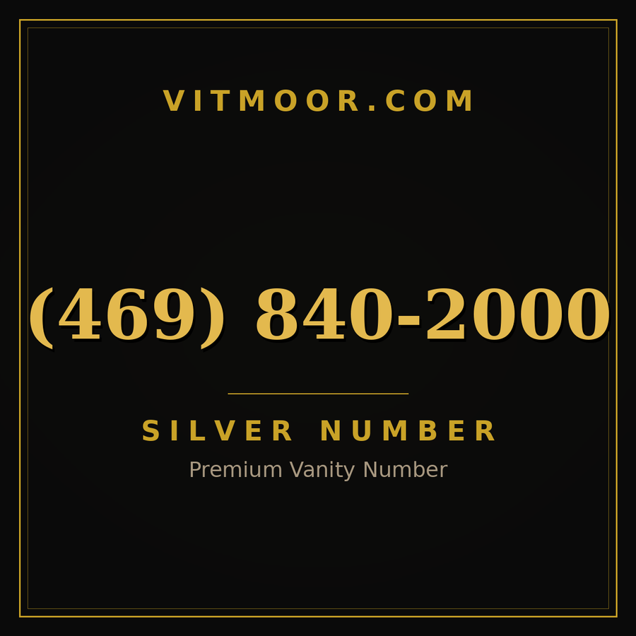 VITMOOR Silver premium number (469) 840-2000