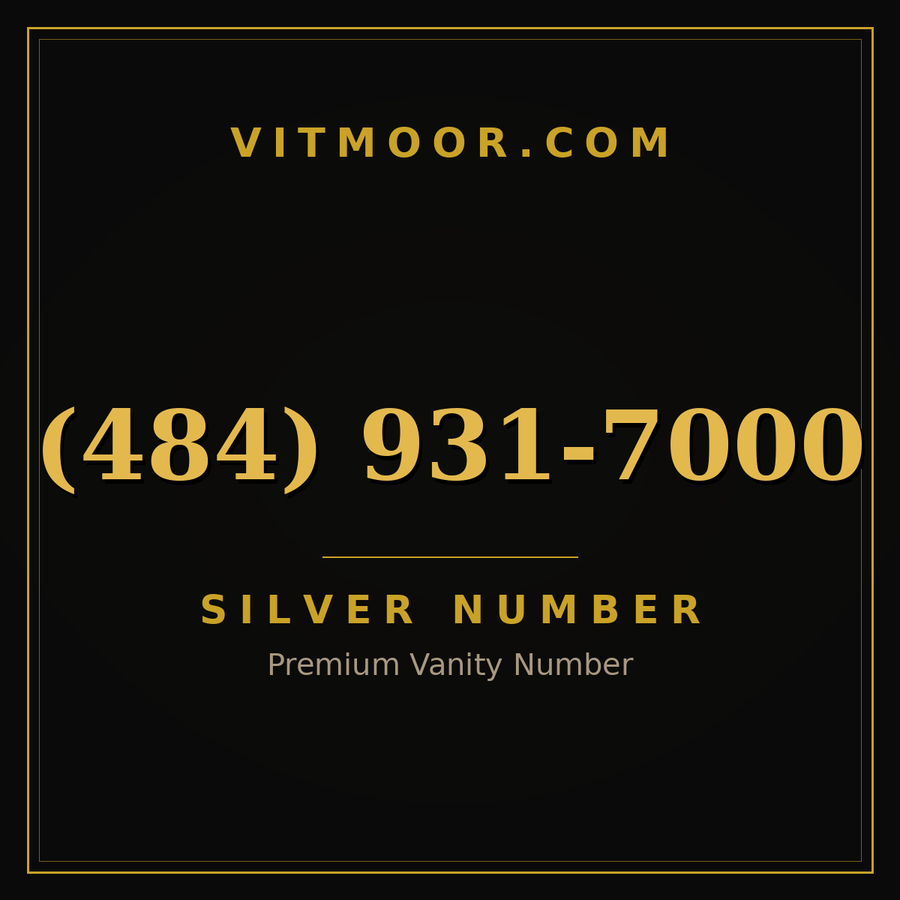 VITMOOR Silver premium number (484) 931-7000