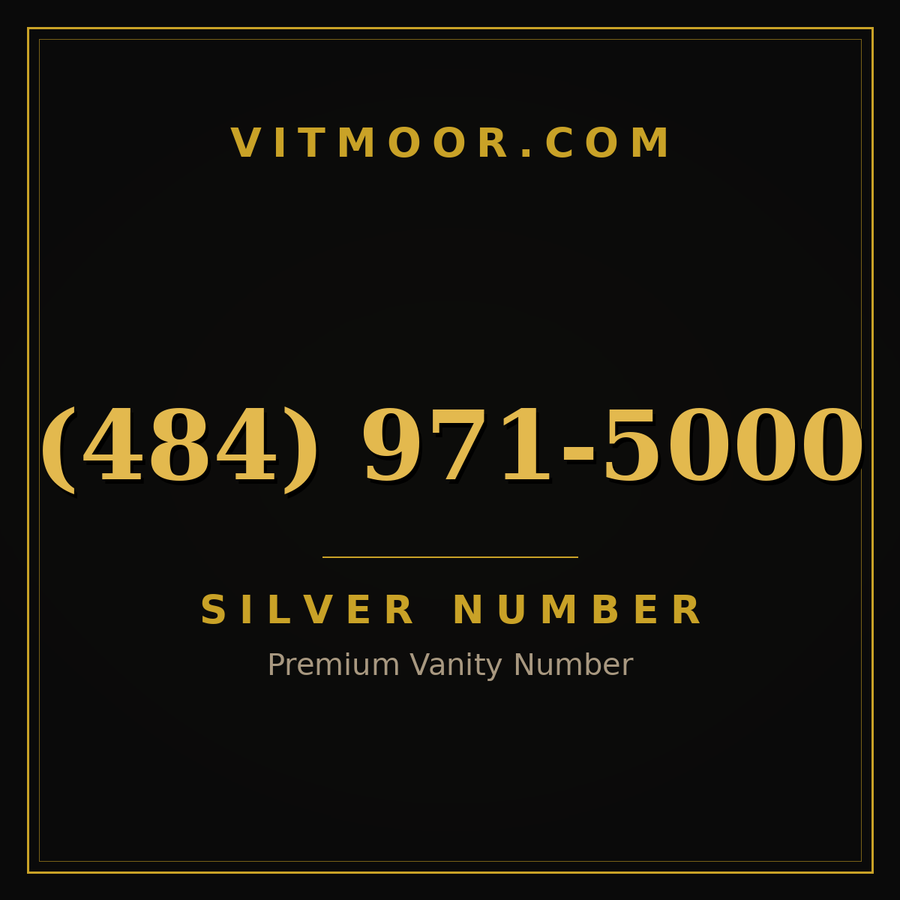 VITMOOR Silver premium number (484) 971-5000