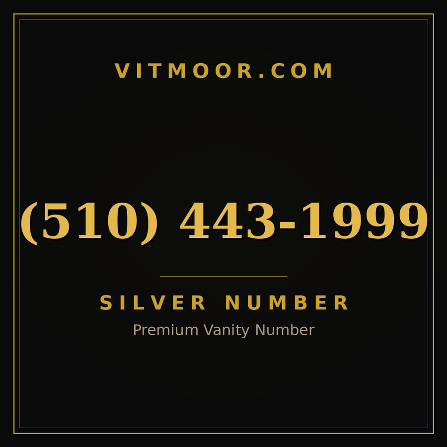 VITMOOR Silver premium number (510) 443-1999