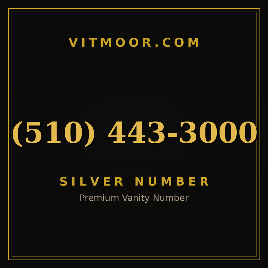 VITMOOR Silver premium number (510) 443-3000