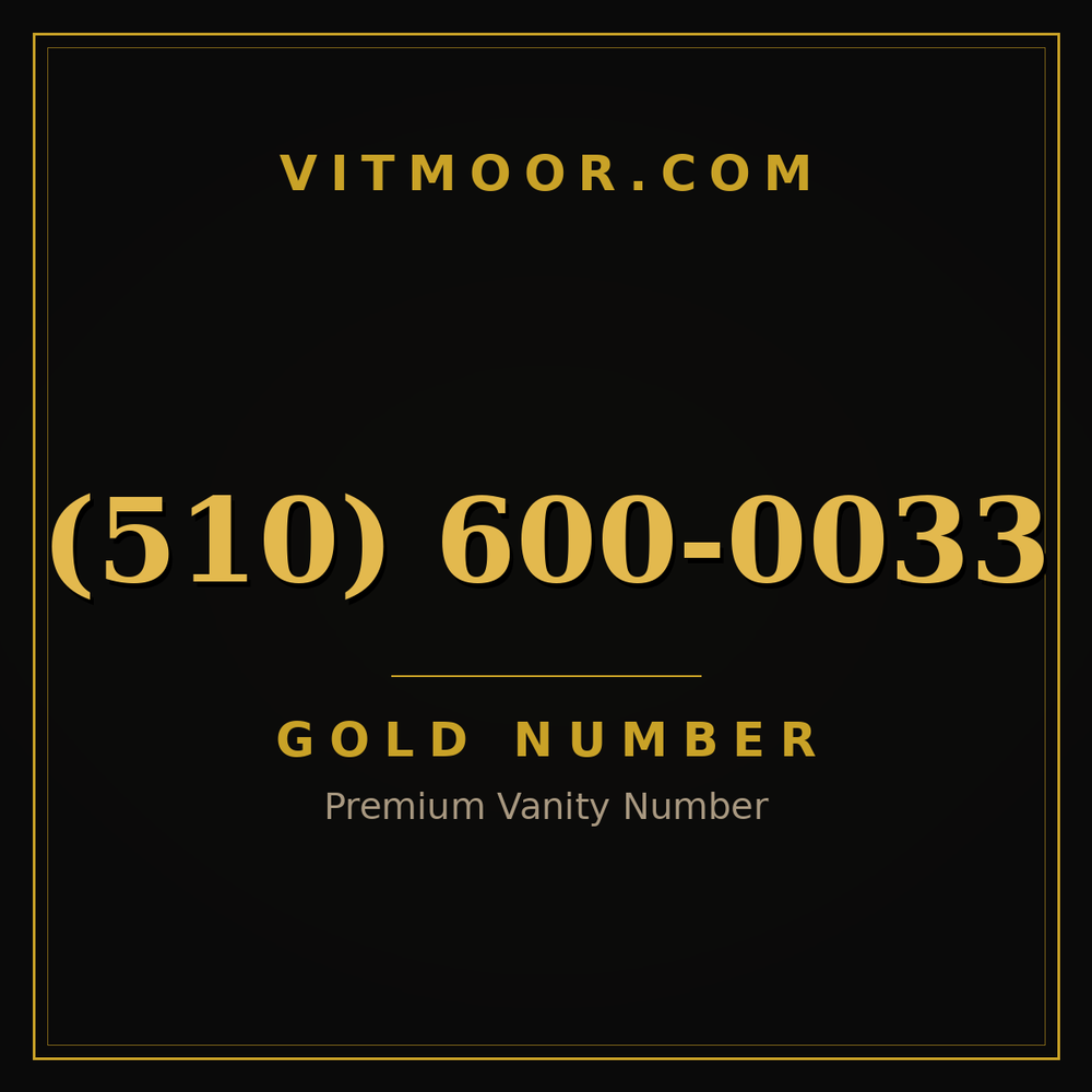 510 600-0033