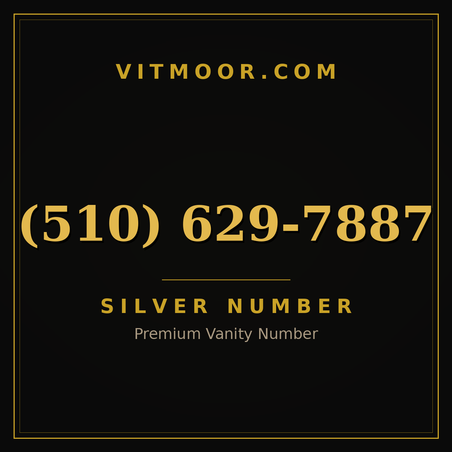 VITMOOR Silver premium number (510) 629-7887