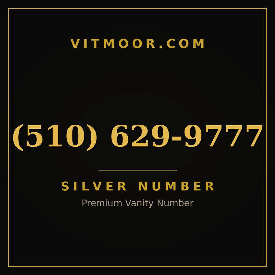 VITMOOR Silver premium number (510) 629-9777