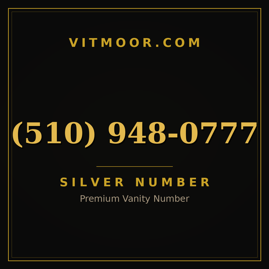 VITMOOR Silver premium number (510) 948-0777