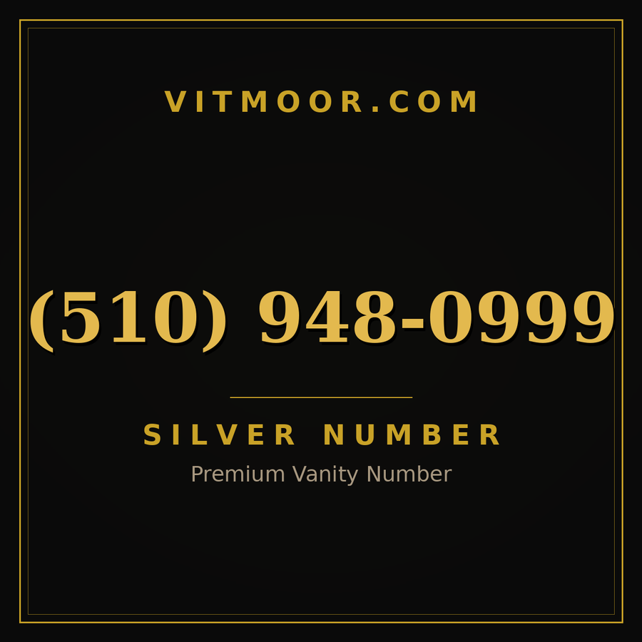 VITMOOR Silver premium number (510) 948-0999