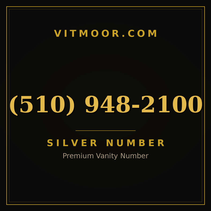 VITMOOR Silver premium number (510) 948-2100