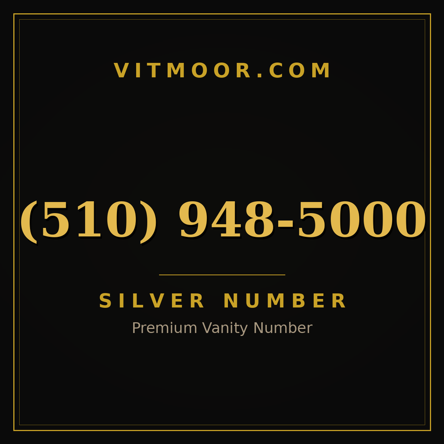 VITMOOR Silver premium number (510) 948-5000