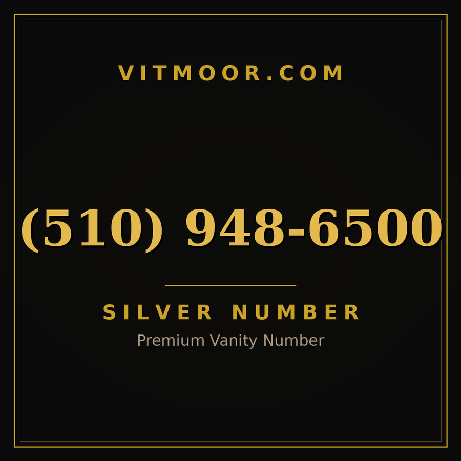 VITMOOR Silver premium number (510) 948-6500