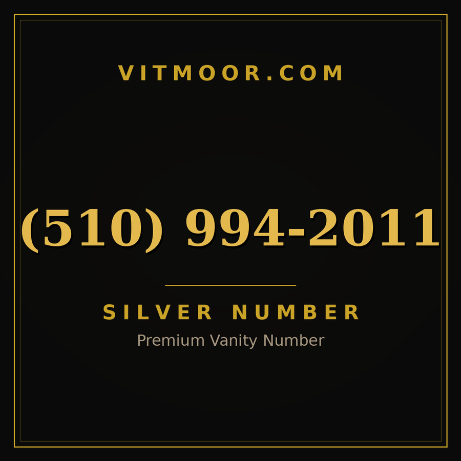 VITMOOR Silver premium number (510) 994-2011