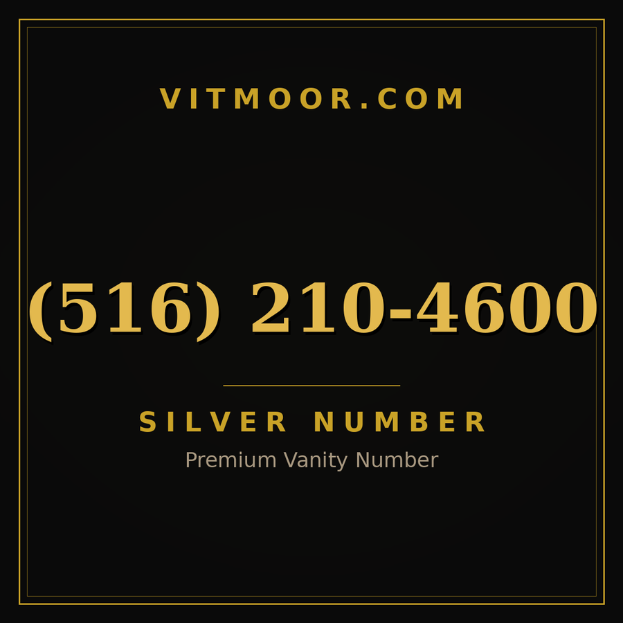 VITMOOR Silver premium number (516) 210-4600