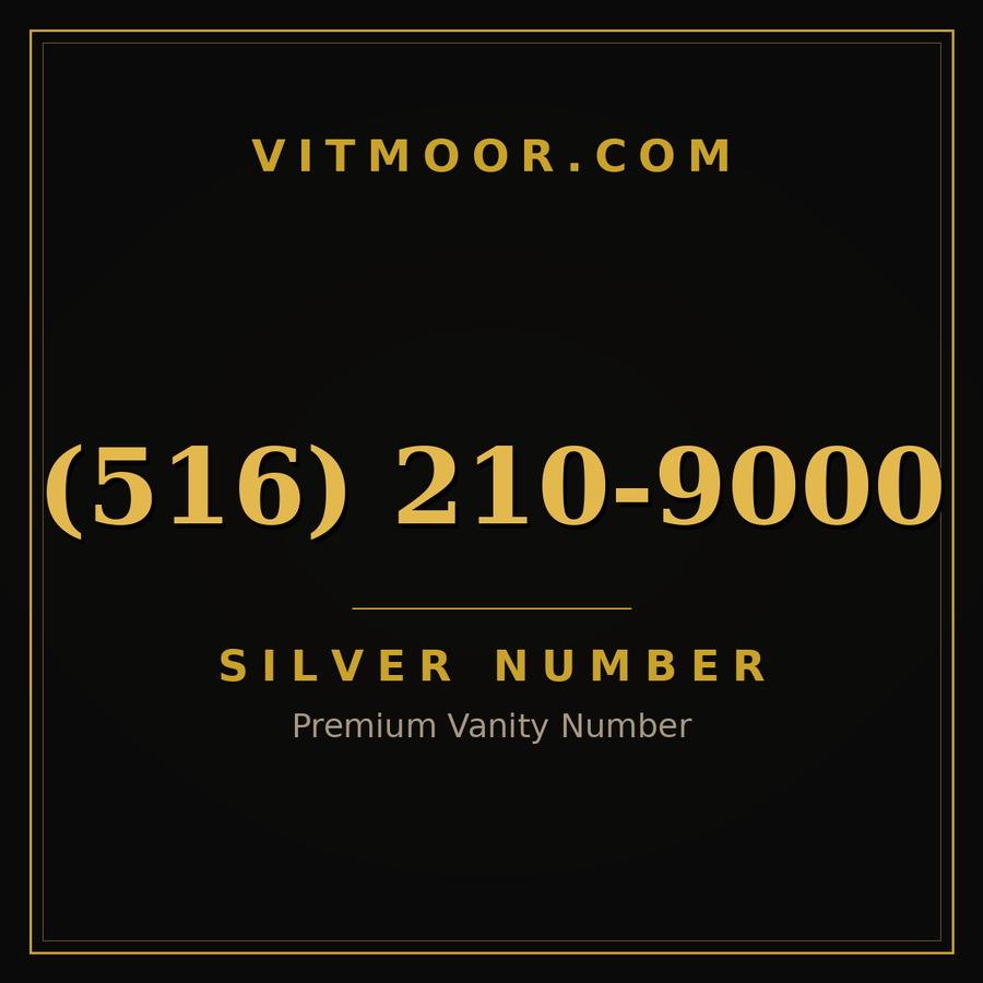 VITMOOR Silver premium number (516) 210-9000