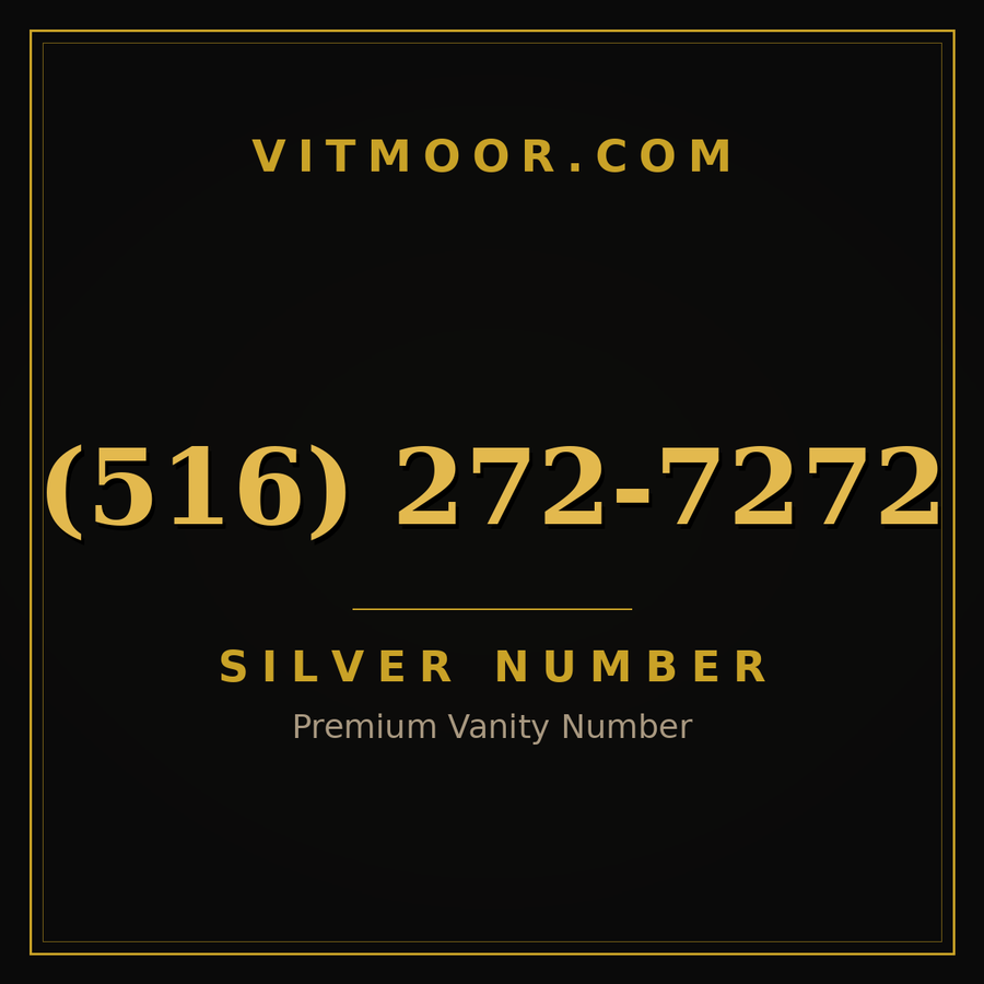 VITMOOR Silver premium number (516) 272-7272