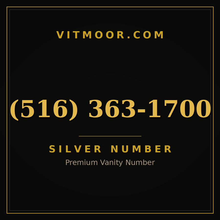 VITMOOR Silver premium number (516) 363-1700