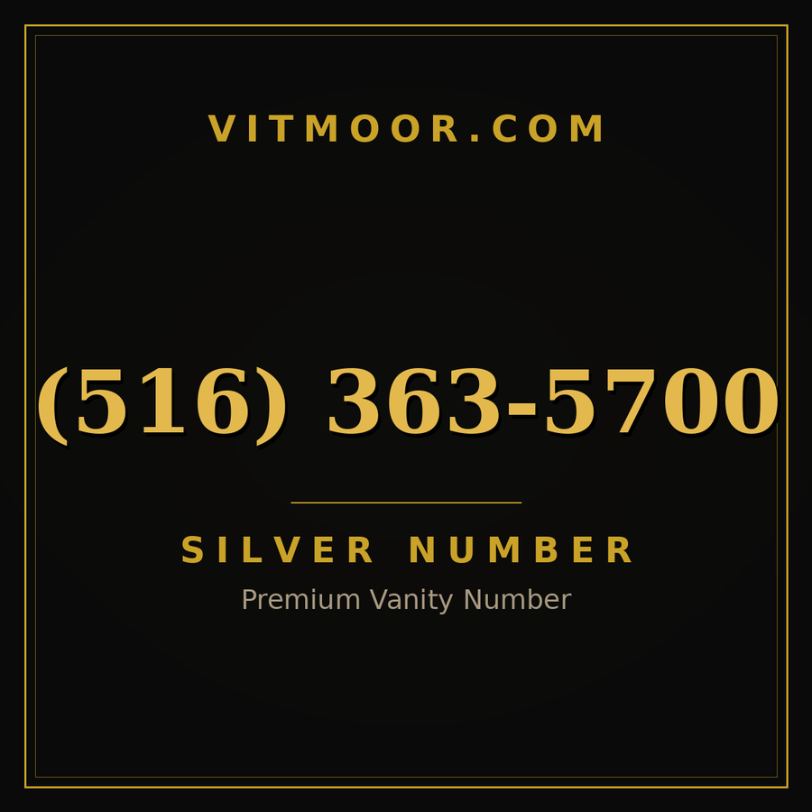 VITMOOR Silver premium number (516) 363-5700