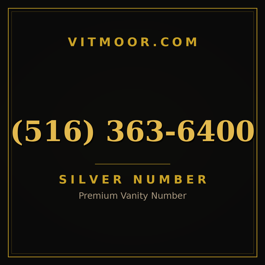 VITMOOR Silver premium number (516) 363-6400