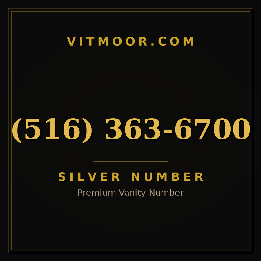 VITMOOR Silver premium number (516) 363-6700