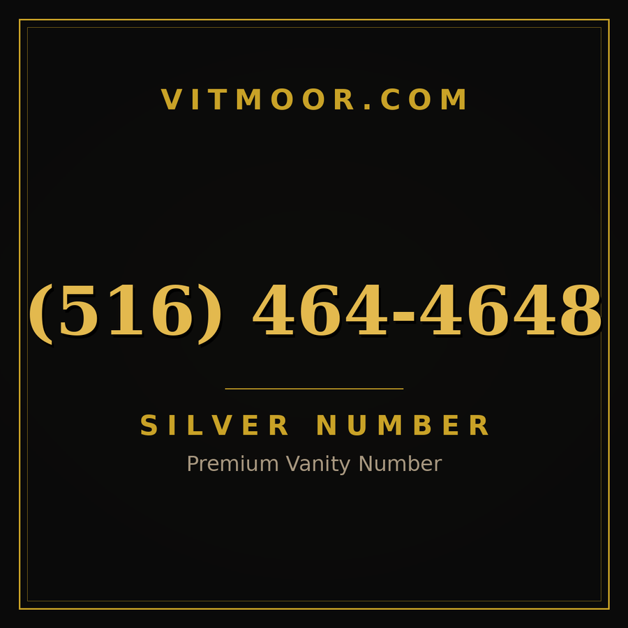 VITMOOR Silver premium number (516) 464-4648