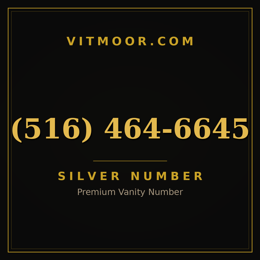 VITMOOR Silver premium number (516) 464-6645