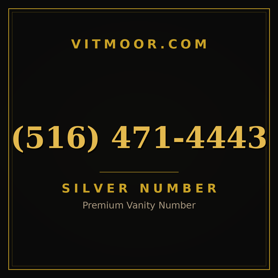 VITMOOR Silver premium number (516) 471-4443