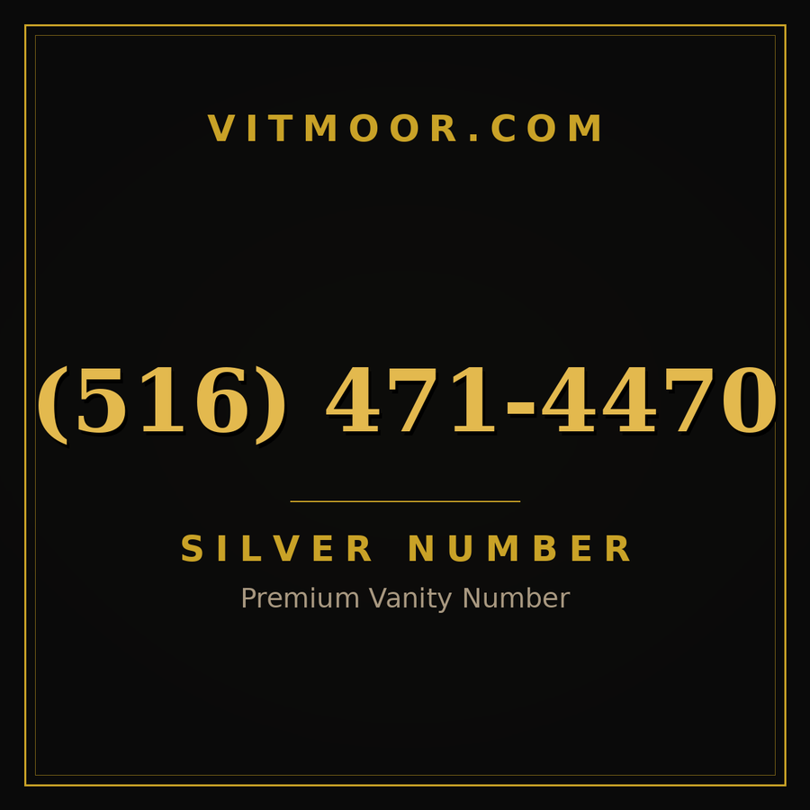 VITMOOR Silver premium number (516) 471-4470