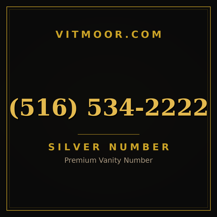 VITMOOR Silver premium number (516) 534-2222