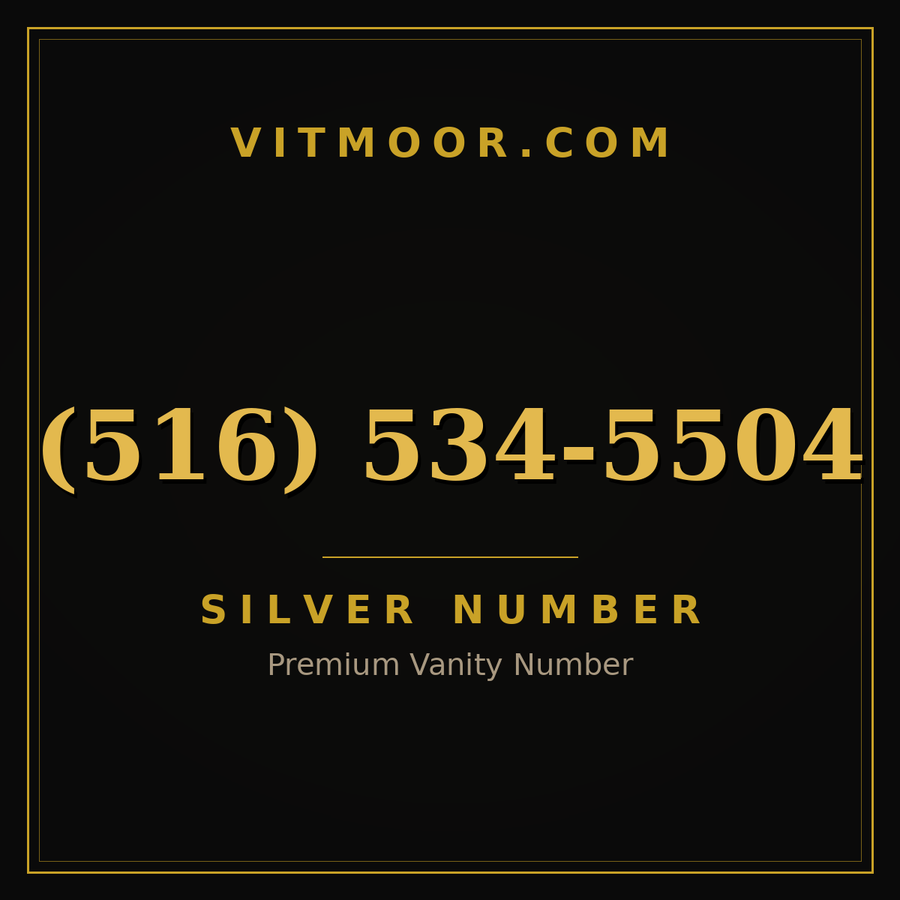 VITMOOR Silver premium number (516) 534-5504