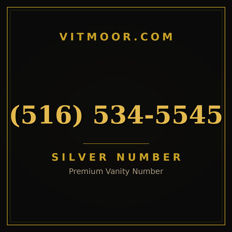 VITMOOR Silver premium number (516) 534-5545