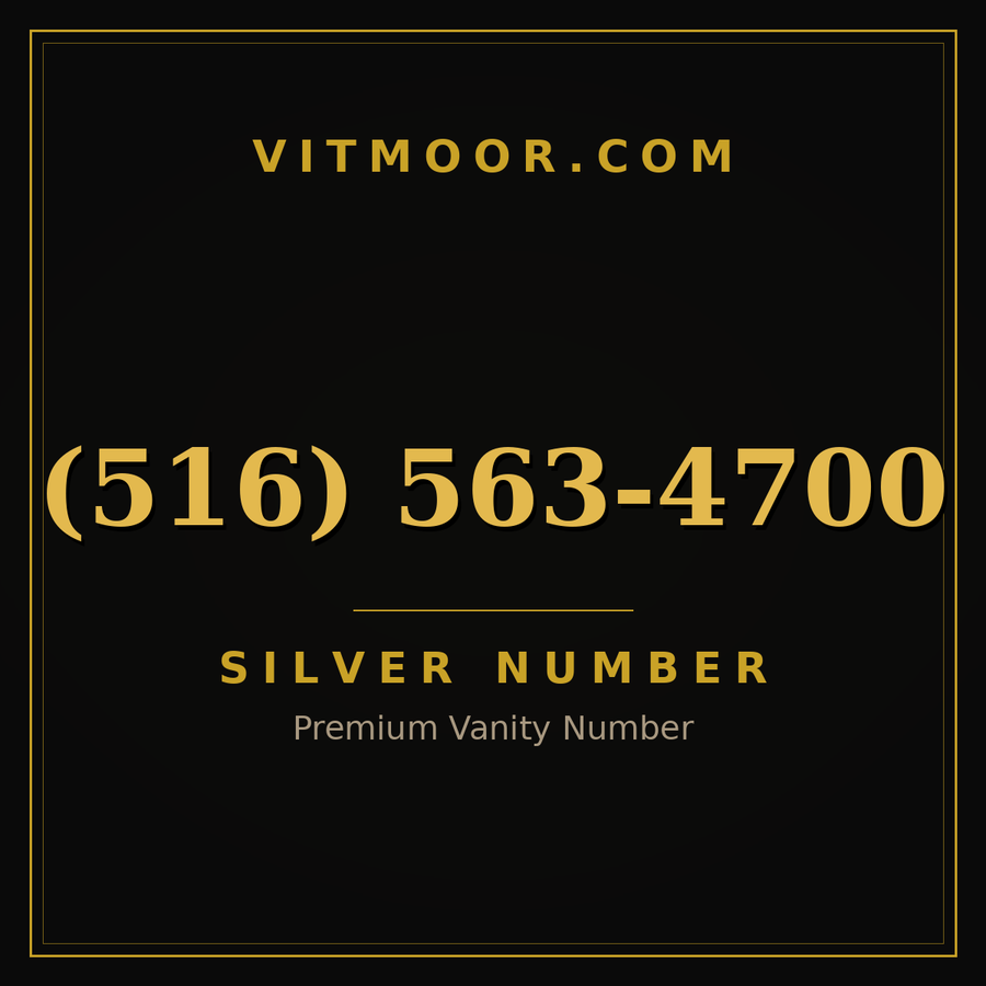 VITMOOR Silver premium number (516) 563-4700