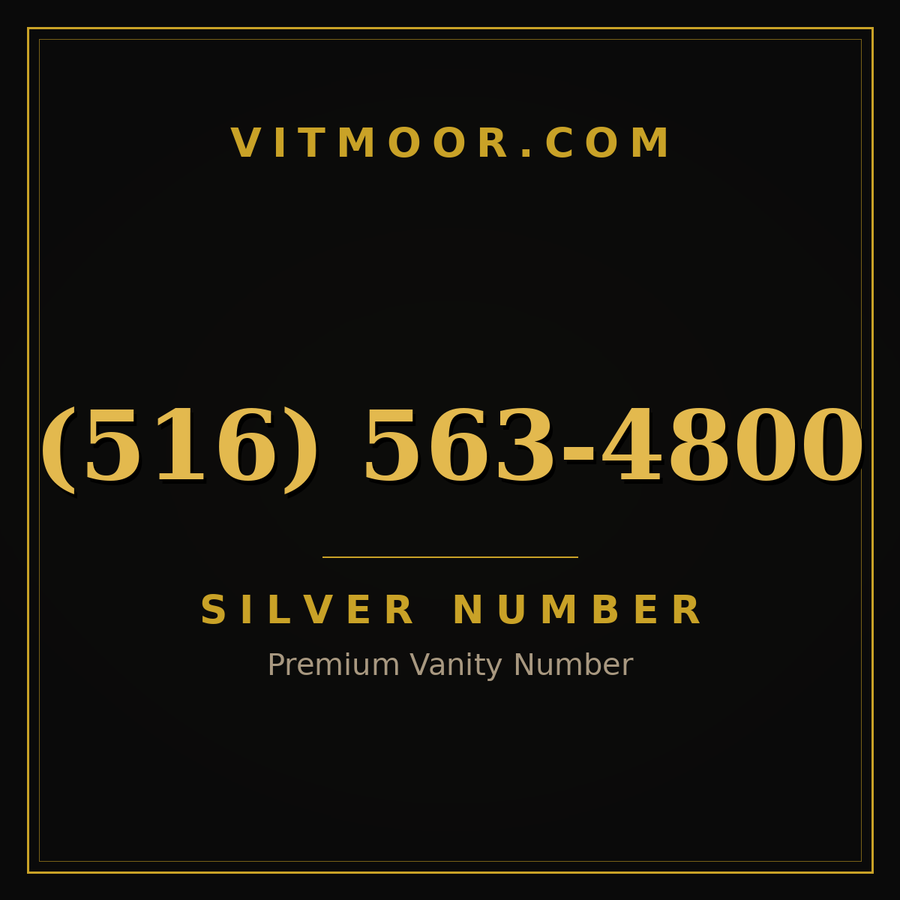 VITMOOR Silver premium number (516) 563-4800
