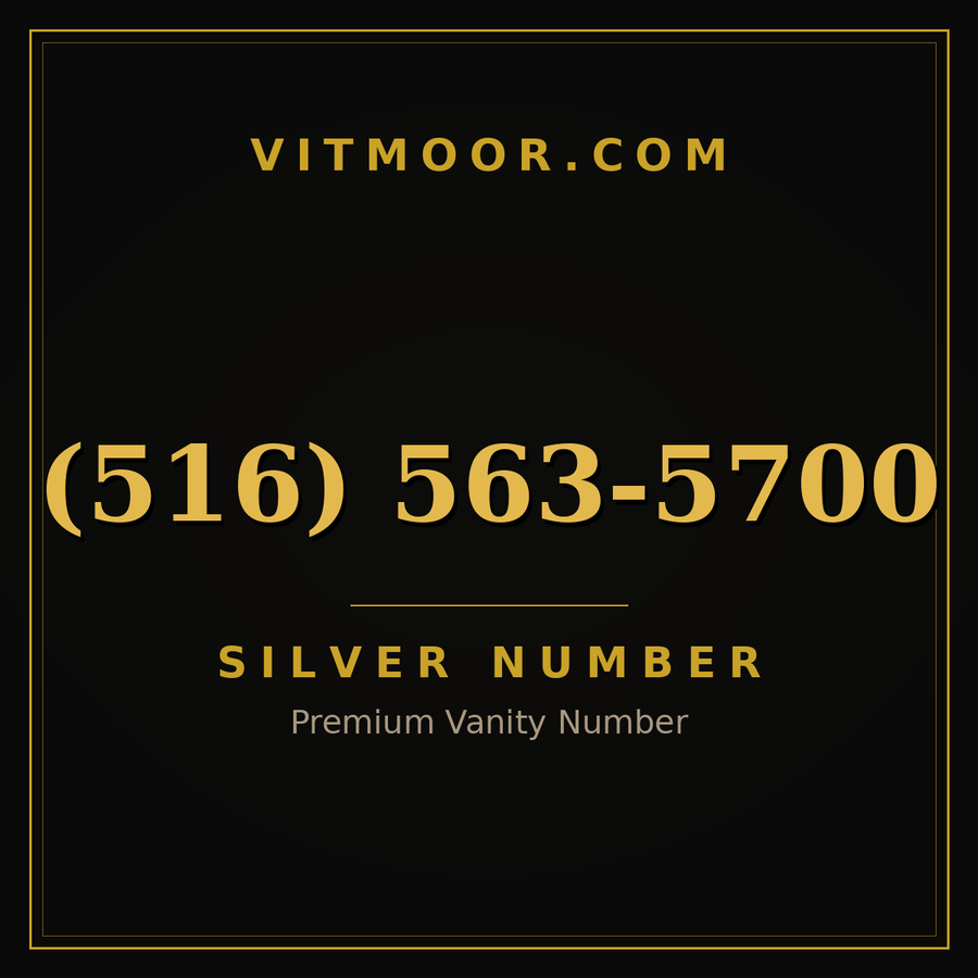 VITMOOR Silver premium number (516) 563-5700