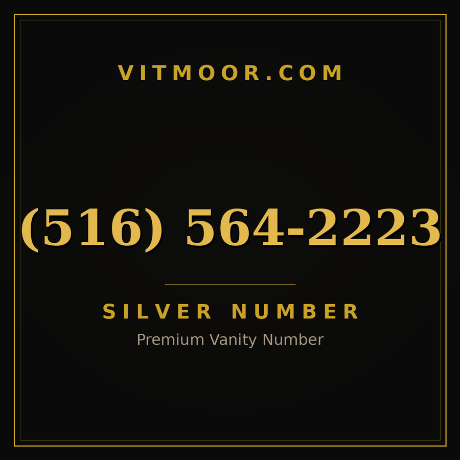 VITMOOR Silver premium number (516) 564-2223