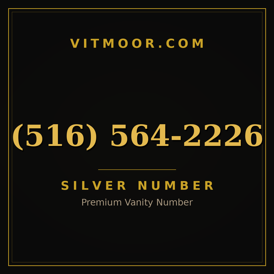 VITMOOR Silver premium number (516) 564-2226