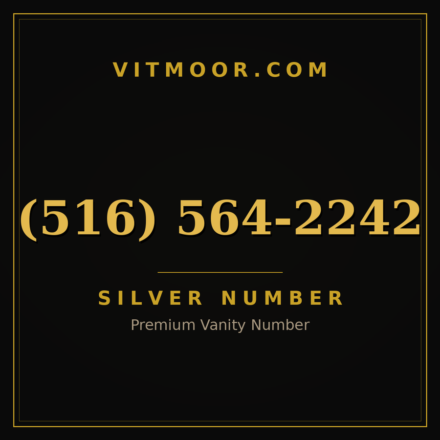 VITMOOR Silver premium number (516) 564-2242