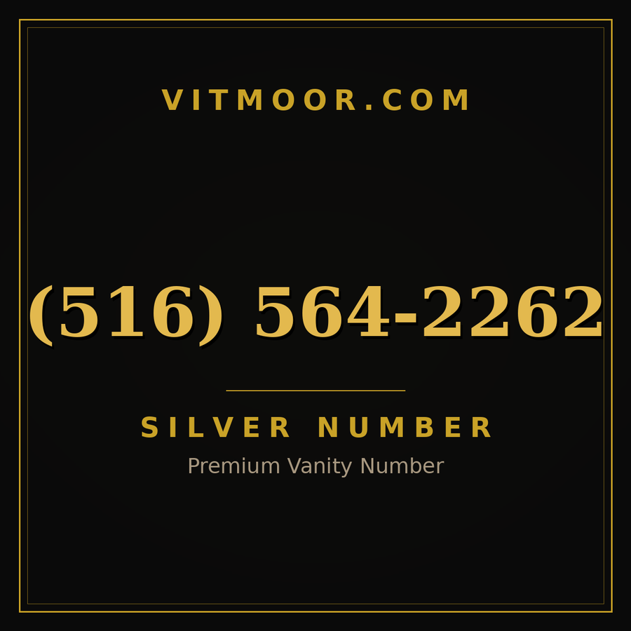 VITMOOR Silver premium number (516) 564-2262
